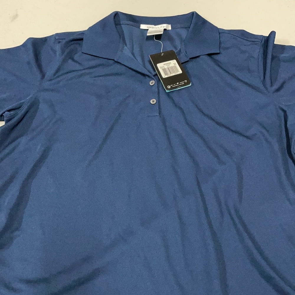 Nike golf tee polo top XXL blue women’s NWOT
